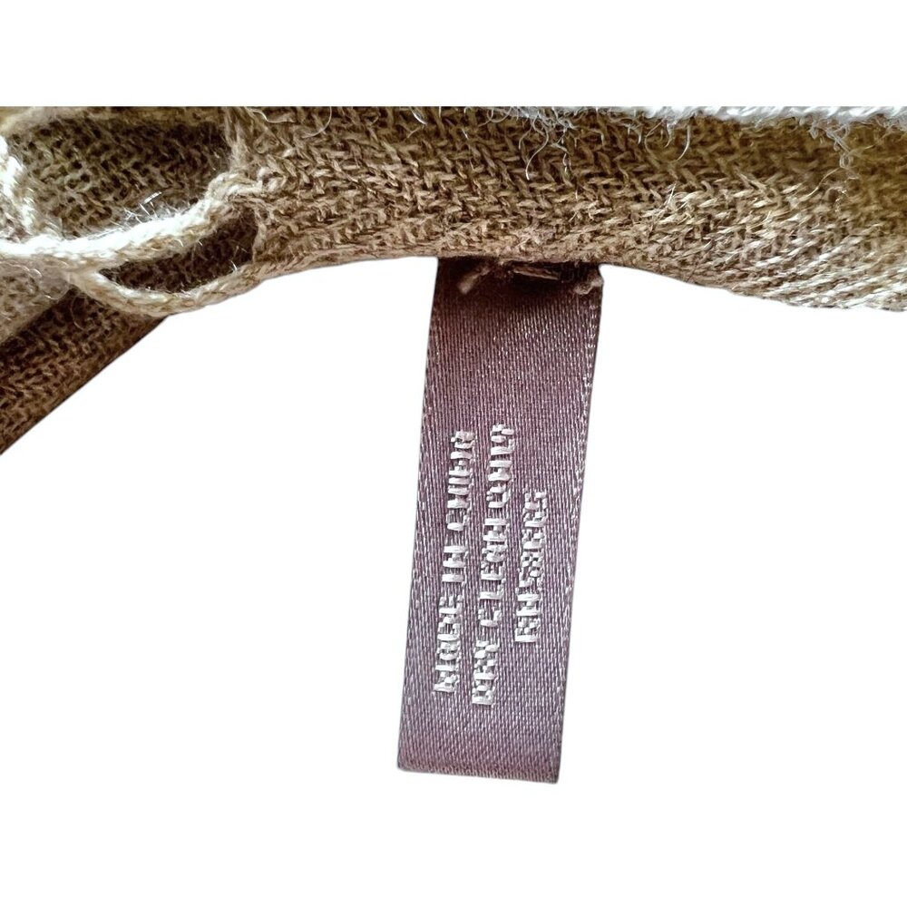 Nordstroms Soft Beige Cashmere Scarf With Fringe Edges - Picture 7 of 8